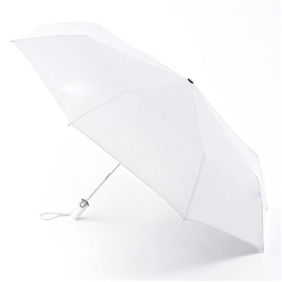 Custom Print Logo Weißer Polyester Faltschirm für Werbung oder Geschenke und langlebig