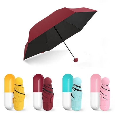 Parapluie Paraguas Sombrillas 19&quot;*6k 5 Fold Mini Fold Custom Print Geschenk Kapsel Schirm