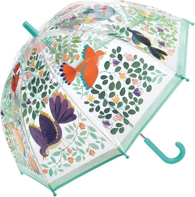Japan-Stil Wasserdichtes Kinderschirm Volldruck Glasfaserrahmen Haken Griff