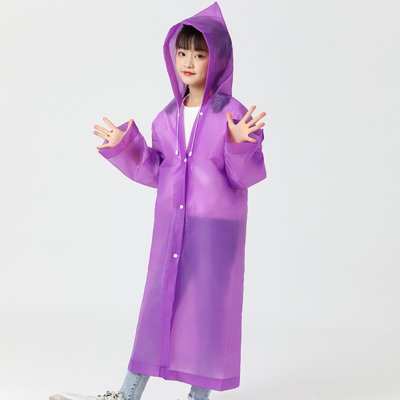 Verdickte EVA Einweg-Poncho-Regenmantel für Kinder mit individuellem Druck