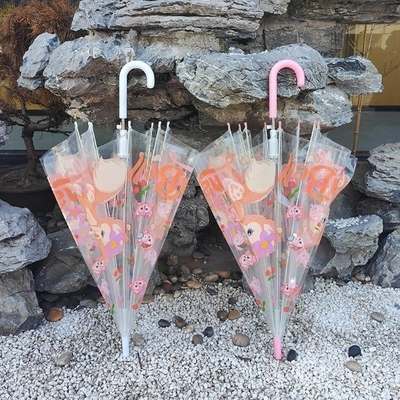 3-9 Jahre alter Kinderschirm mit Custom Logo Ultra-Licht und transparentes Design