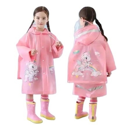 Reisebereiter Polyester Kinder Regenmantel Poncho für leichten und atmungsaktiven Schutz