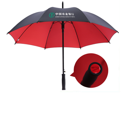 Geschenk automatischer Werbe-Schirm mit geradeem Griff und Pongee-Panel-Material