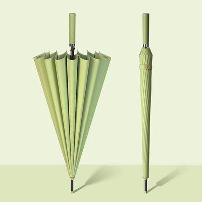 190T Nylon Stoff 16k Gerade Regenschirm Automatischer Langgriff Ideal für Männer und Frauen