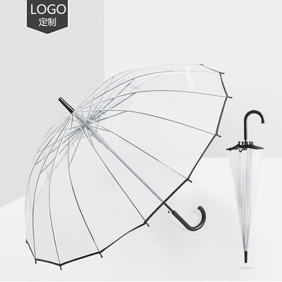Transparenter automatischer Regenschirm mit anpassbarem Logo All in 1 Funktion 21 Inches*8k
