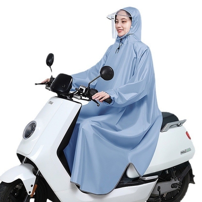 Erwachsene Oxford Langer Regenmantel Einzelmodus geeignet für Elektrofahrräder und Motorräder