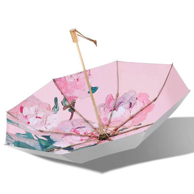 Titan Silber Kleber Sonnenschirm Schirm für UV-Sonnenschutz und Windbeständigkeit