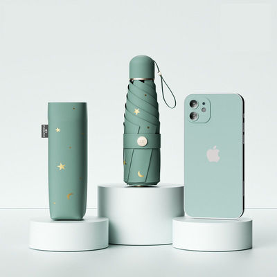 UV-Schutz Damen Regen und Sonnenlicht Doppel Sonnenschirm Vinyl Schirm mit manueller Steuerung