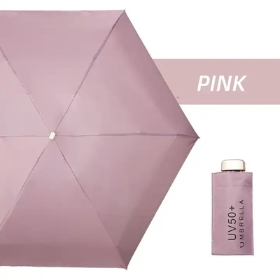 Fünffach 6k UV Sonnenschirm Mini Klapptaschen Schirm Geschenk mit 87cm offenem Durchmesser