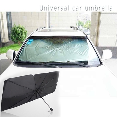 All-in-One-Auto Sonnenschirm Regenschirm Glasfaser Rippen 3 Falte Parkschirm für Windschutzscheibe