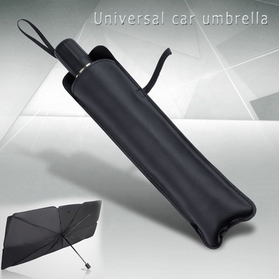 All-in-One-Auto Sonnenschirm Regenschirm Glasfaser Rippen 3 Falte Parkschirm für Windschutzscheibe