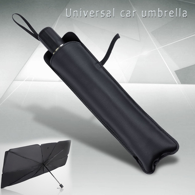 Stahlrahmen Custom Logo Auto Windschutzscheibe Sonnenschirm Sonnenschirm UV-Schutz Klappbar
