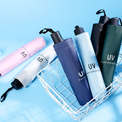 Kundenspezifischer X302 UV Vinyl Faltschirm für Sonnen- und Regentage