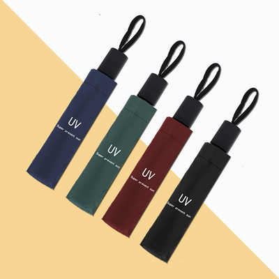 Kundenspezifischer X302 UV Vinyl Faltschirm für Sonnen- und Regentage