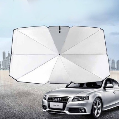140 cm offener Durchmesser Auto Sonnenschirm-Block Hitze mit manueller Steuerung und Sicherheitshammer