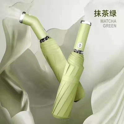 Werbe-/Geschenkschirm mit reflektierender LED-Taschenlampe und automatisch faltbarer Bequemlichkeit