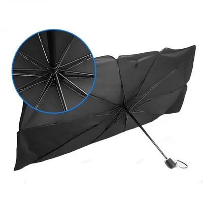 Windschutzscheibe für Fahrzeuge Sonnenschirm Schirmklappbarer UV-Schutzschirm mit 190T Nylonstoff