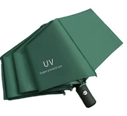 Anpassungsdruck Dreifachschirm zum Sonnenschutz und Regenschutz im minimalistischen Stil
