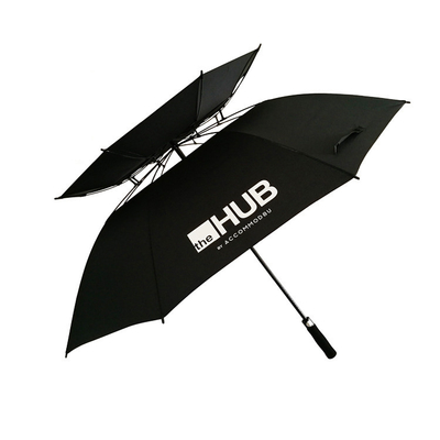 30-Zoll-Golfschirm mit Logo-Druck-Doppelschicht und Winddichtes Design