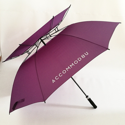 30-Zoll-Golfschirm mit Logo-Druck-Doppelschicht und Winddichtes Design