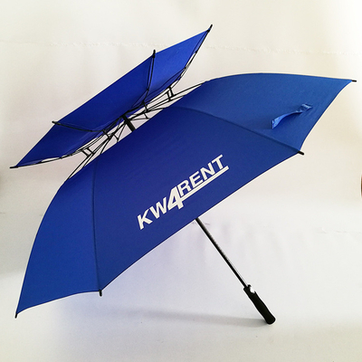 30-Zoll-Golfschirm mit Logo-Druck-Doppelschicht und Winddichtes Design