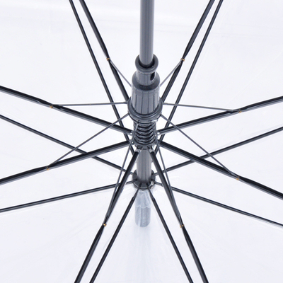 Transparenter PVC-Farb-Gerade-Stab-Schirm-Dreifach-Design für alle in einer Funktion