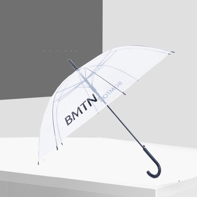 Transparenter PVC-Farb-Gerade-Stab-Schirm-Dreifach-Design für alle in einer Funktion