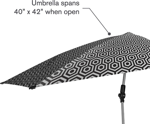 Outdoor Camping Beach Babystuhl mit verstellbarem Regenschirm und universellem UV-Schutz