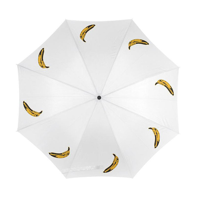 Custom Print Logo Weißer Polyester Faltschirm für Werbung oder Geschenke und langlebig