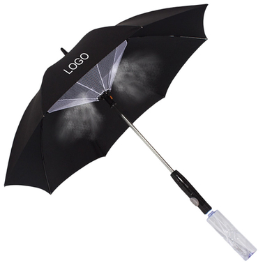 Erwachsene benutzerdefinierte Regenschirm mit 190T Nylon Stoff und Wasser Spray Nebel Kühlluft