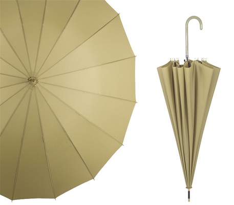 23 Zoll 16 Rippen 190T Pongee Wasserdicht Japanischer Regenschirm Japan Fiberglas mit Steuerung