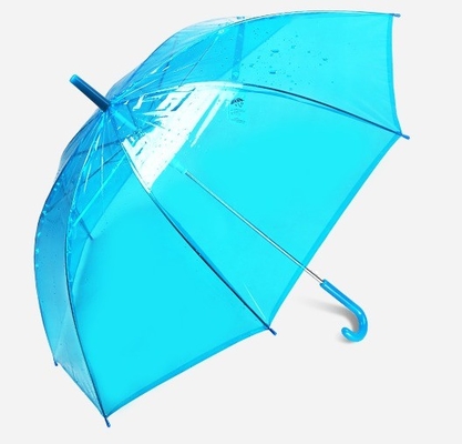 23 Zoll 8K Paris Transparent Klares Regenschirm für Regen Transparentes Plastik J-Griff