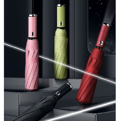 Reisen in Luxus Winddicht Klappschirm automatisch offen schließen kundenspezifisch Farbe Led Schirm
