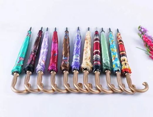 Customized Logo Druck Golf Regenschirm 21 Zoll Klassiker Blumen Design für beliebte Marken