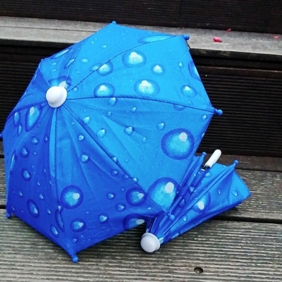 Handbuch Offener Outdoor-Fahrrad-Spielzeug Schirm Art Deco Polyester Stoff Mobiltelefon Sonnenschutz Regenschirm