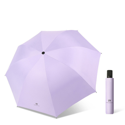 21 Zoll*8k schwarze UV-sichere Beschichtung Dreifachmarktschirme mit individuellem Design