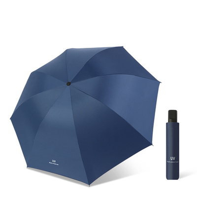 21 Zoll*8k schwarze UV-sichere Beschichtung Dreifachmarktschirme mit individuellem Design