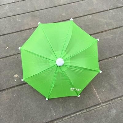 Customized Logo Gerade Regenschirm für Motorrad Dekoration und Mini-Handy-Sonnenschirm