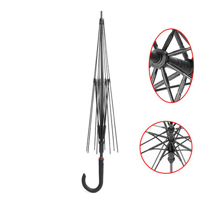 Minimalistisches Design All in 1 8 Knochen Schirmrahmen mit Glasfaser Geraden Ellenbogen Gürtel