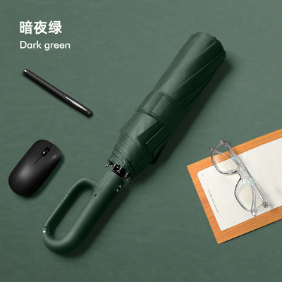 Portable Buckle Hook Loop Lock Handle Schirm in Blau für Sonnenschutz und leicht zu tragen