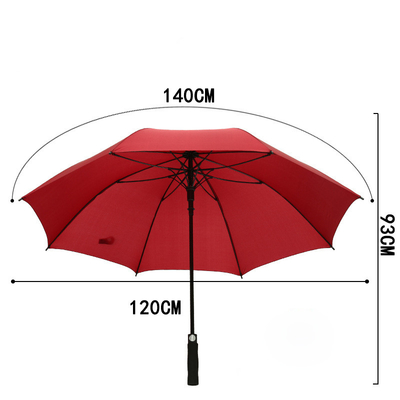 Customized Logo Straight Umbrella exklusive grenzüberschreitende Lieferung für Golf-Enthusiasten