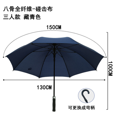 Customized Logo Straight Umbrella exklusive grenzüberschreitende Lieferung für Golf-Enthusiasten