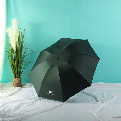 X302 Schwarzer Reiseschirm Wasserdicht und UV-fest Beschichtung 8k Markt Schirm für Regen