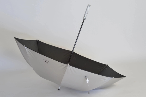 Individuell angepasster Golfschirm Agile Supply Chain Titan Silberschirm mit Logo-Druck
