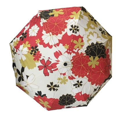 Schnelle Lieferung Maßgeschneiderter Regenschirm mit DIY-Blumenmuster und exklusivem Drucklogo
