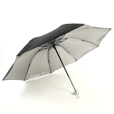 Silberbeschichtung Panel Material Regenschirm für Custom Logo Drucken Klappmarkt in Made