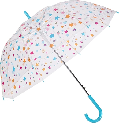 Kinder-Back-to-School-Grundsätze Transparent Bubble Stars Schirm mit Hakengriff