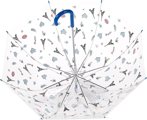 Kinder-Back-to-School-Grundsätze Transparent Bubble Stars Schirm mit Hakengriff