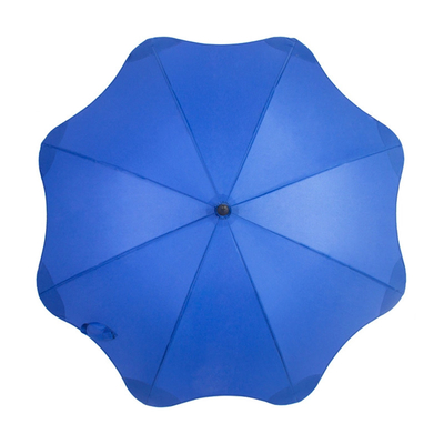 Kreative 8 Rippen runden Ecken Windfest Sicherheitstipps gerade Regenschirm mit Logo-Druck