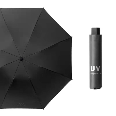 Reiseveranstaltung Dreifachschirm mit UV-Sonnencreme und Regenschutzlösungen